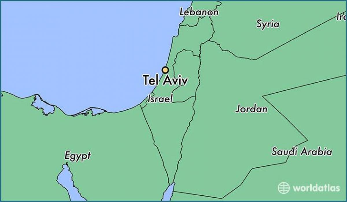 Tel Aviv en el mapa
