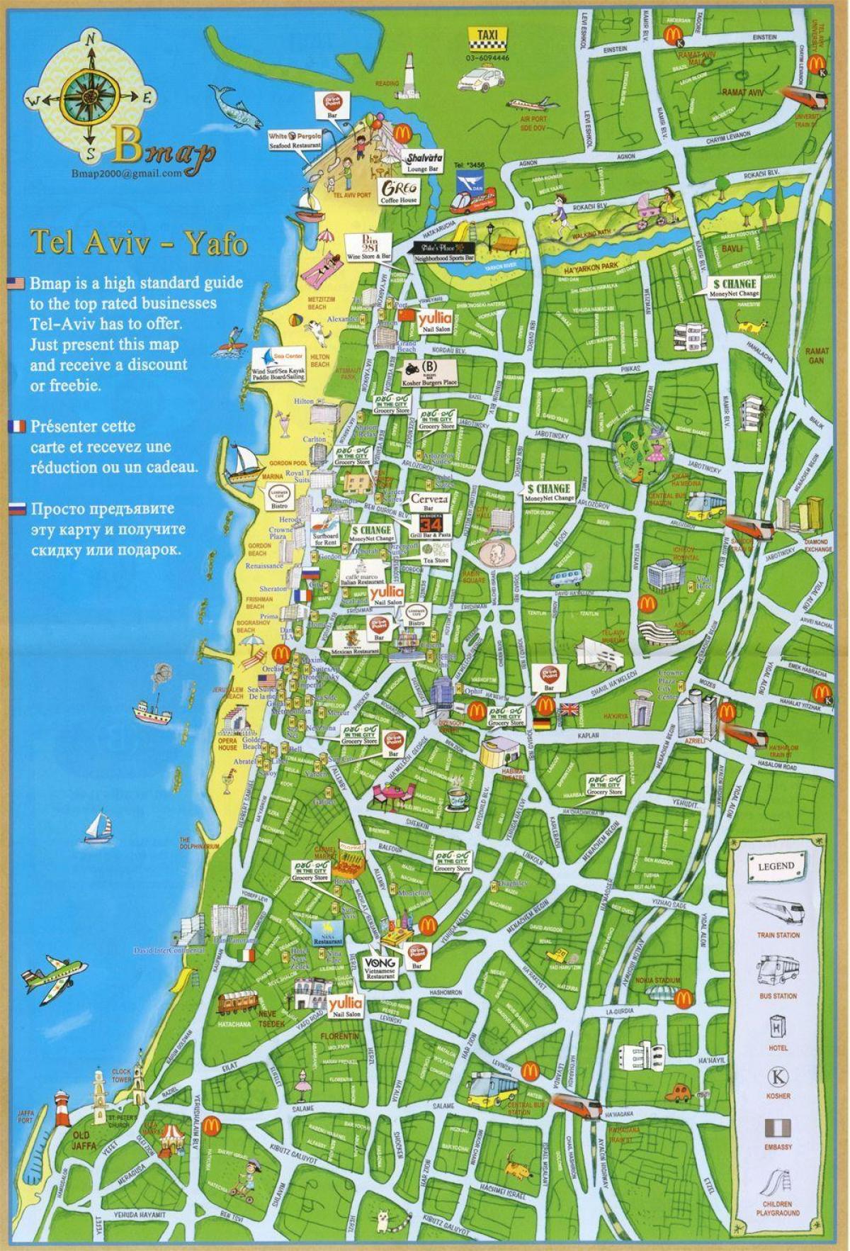Tel Aviv atracciones mapa