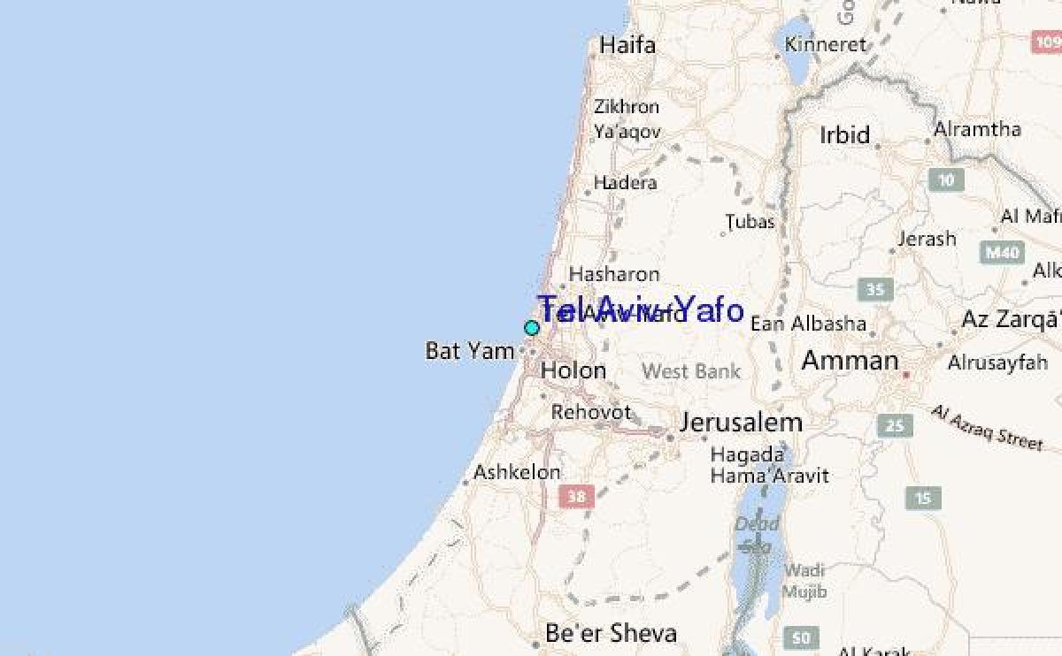 mapa de Tel Aviv yafo 