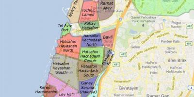 Tel Aviv barrios mapa